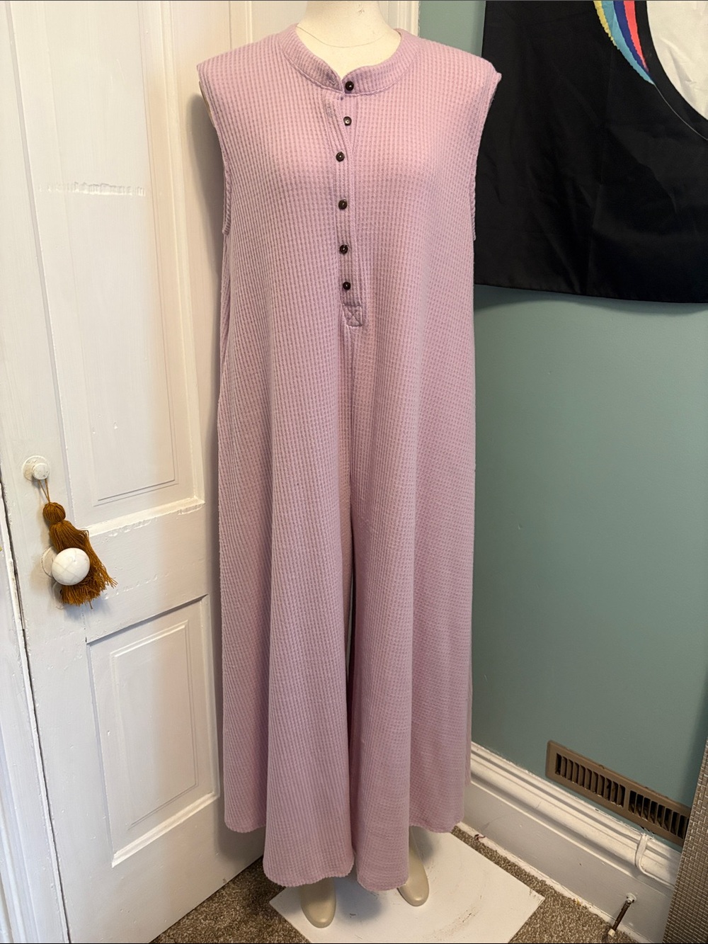 BUCKETLIST Lavender Wide-Leg Sleeveless Jumpsuit